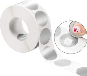 Nhãn Cào Tròn Bạc Dính Tùy Chỉnh Nhãn Tự Làm Cá Nhân Nhãn Dán Thẻ Cào CuộN - Product Image 1