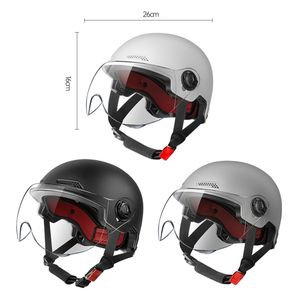 Casco Corto Protettivo Unisex Leggero per Moto, Effetto Satinato, con Specchietto Integrato - Articolo per Esterni e Uso Domestico, Vendita Calda - Product Image 1