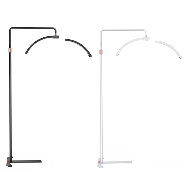 26-Inch Adjustable Color Tempurate Beauty LED Fill Light for Salon Makeup Tattoo Photography 30W Power Source Half Moon Lamp