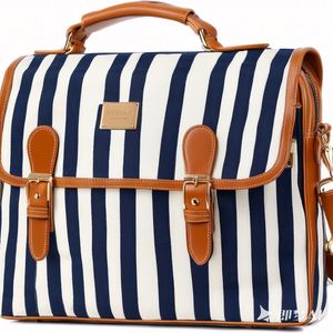 Muestra Gratuita: Bolso Bandolera para Hombre, Bolso para Portátil de Lona Vintage de 16 Pulgadas para el Trabajo y la Escuela, con Múltiples Bolsillos - Product Image 1