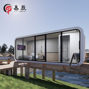 Barato modular jardín portátil ensamblado prefabricado cápsula Apple cabina Bungalow Bar Oficina Pod <span class=keywords><strong>con</strong></span> terraza - Product Image 1
