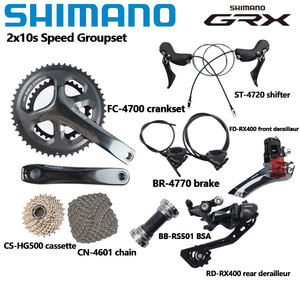<span class=keywords><strong>Shimano</strong></span> 4700 4720 2x10s Speed Groupset 4770 Freno de disco hidráulico RX400 Desviador trasero delantero <span class=keywords><strong>HG500</strong></span> Cassette 11-34T Juego de bicicleta de carretera - Product Image 2