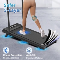 Tapis de Course Portable de Haute Qualité à Placer Sous un Bureau avec Inclinaison, Affichage LED, Pliable pour Exercice à Domicile ou en Salle de Sport