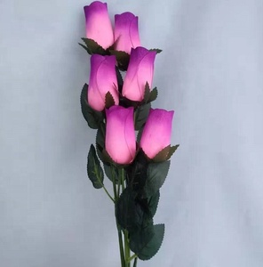 Roses Artificielles en <span class=keywords><strong>Bois</strong></span>, Grandes Fleurs avec Feuilles, en Gros à Vendre - Product Image 2