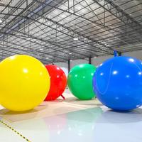 Ballons gonflables géants en PVC, boule miroir lumineuse LED colorée, logo personnalisé, décoration de fête pour la publicité extérieure