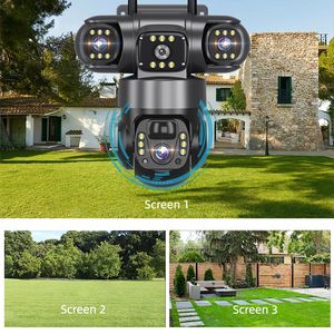 كاميرا أمان واي فاي بدقة 6 ميجابكسل مع لوحة شمسية وشريحة 4G طراز V380 PTZ للاستخدام الخارجي - Product Image 3