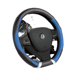 Cubierta de volante de coche de cuero PU de alta calidad Diseño envuelto de moda universal Cubierta elegante para volante de coche - Product Image 1