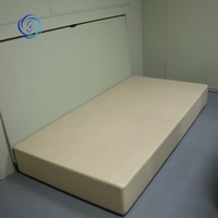 Ensemble complet imperméable en cuir pleine fleur avec rembourrage en mousse nano anti-collision pour table, chaise, lit et toilettes, idéal pour salle d'interrogatoire
