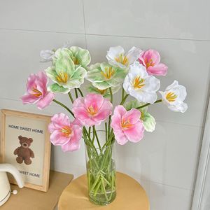 Wholesale High Quality Artificial Real Touch Open <strong>Tulip</strong> Flowers for Home Wedding Decorative <strong>Tables</strong> Flower - Product Image 3