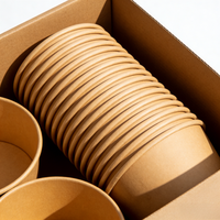 Couvercle de saladier en papier kraft imprimé personnalisé à paroi simple 680 ml, jetable, écologique, recyclable, de qualité alimentaire pour nouilles