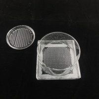 Disco de Sílice Fundida Resistente a Altas Temperaturas, Placa de Vidrio Óptico de Cuarzo UV con Orificio