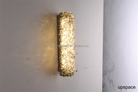 Lampe murale LED en cristal unique XCW4001, style art moderne, blanc chaud, acier inoxydable, pour salle à manger, escalier, utilisation intérieure