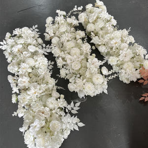 M-FR125 Wholesale wedding aisle flower runner artificial flower table runner silk flower table runner for event decorations - Product Image 6