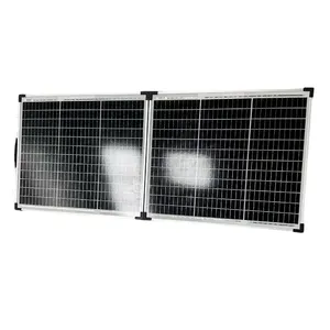 热卖CE TUV认证120W 140W 160W 180W折叠玻璃太阳能电池板，适用于房车房车4x4设备