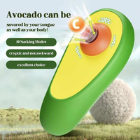Fruitvormen Avocado Zuigvibrator Vrouwelijke G-spot Krachtige zuigende clitorisstimulator Mini draagbare volwassen seksspeeltjes voor vrouwen