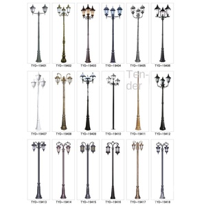 Lampadaire de jardin extérieur en fer avec abat-jour en verre LED, lumière blanc chaud 2700K, IP66, ampoule A19 non amovible, AC 220V, détecteur de mouvement, alimenté par énergie solaire - Product Image 4