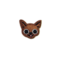 Patchs thermocollants personnalisés en fer de 1 à 5 cm, motif dessin animé Husky, chiot, chien ballon, pour vêtements d'enfants, sacs à dos, artisanat DIY