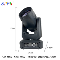 Meilleure Lyre Beam Professionnelle 380W avec Contrôle Sonore pour Discothèques, DJ, Fêtes, Clubs et Grands Événements