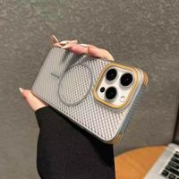 Coque de téléphone antichoc magnétique en TPU+PC à dissipation thermique, en promotion, pour iPhone 17, 17 Pro Max, 16 Pro Max/16 Pro/16 Plus/16e, et pour 15 Pro