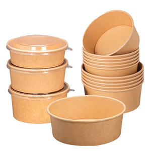 Thân Thiện Với Môi Tùy Chỉnh Dùng Một Lần Giấy Kraft Ăn Trưa Bát <span class=keywords><strong>Container</strong></span> Không Thấm Nước Salad Súp Snack Bánh Pizza Bánh Sandwich Thức Ăn Vật Nuôi Sushi Cookie - Product Image 6