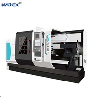 Tour à métaux CNC automatique horizontal simple CK6150 avec banc plat pour usinage lourd, tension 220V, prix de vente