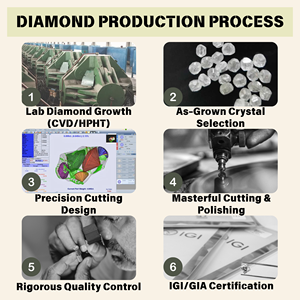 Speedin Preço barato 100% Passe Diamante Tester DEF VVS-VS Round Brilhante Cut Lab Grown Melee Diamantes Para Fazer Jóias - Product Image 4