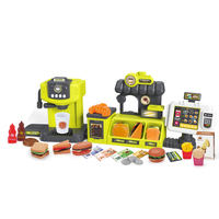 Jouets chanceux caissier de restauration rapide pour enfants maison jouer jouets cadeau semblant ordre Ing compteur supermarché Einkaufs Machine