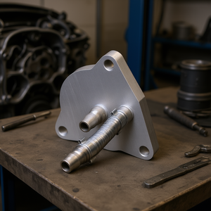 Placa adaptadora de fluido de transmisión FG 193 R45 con accesorios de manguera para uso automotriz - Product Image 3