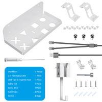 Support mural pour console de jeu, support pour accessoires PS5 Slim, support pour manette, support pour casque, support de rangement