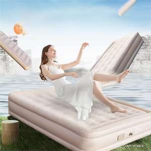 家用露营单人、双人、高厚度全自动、便携式、折叠式、多功能气垫床、充气式 - Product Image 5