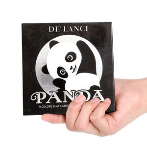 Caliente 9 colores maquillaje de marca altamente pigmentado impermeable sombra de ojos polvo ahumado brillo mate Panda cosméticos paleta de sombras de ojos - Product Image 6