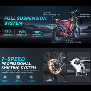 Moto électrique tout-terrain 2026 pas chère, rapide, à vendre, 60V 30AH 4000W puissance de pointe, pneu 20 pouces - Product Image 5