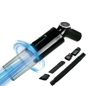 Wireless and Wired LED Light Strong Suction Portable Handheld >5500 Pa Wet and Dry Car Vacuum Cleaner