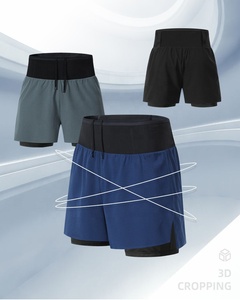 Shorts de <span class=keywords><strong>trail</strong></span> running à prix de gros, style 2-en-1 <span class=keywords><strong>avec</strong></span> doublure, longueur courte, pour sports de plein air - Product Image 5