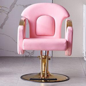 <strong>Beauty</strong> Hair <strong>Salon</strong> Furniture Spa Nail Shop Modern Swivel Stylist <strong>Pink</strong> <strong>Salon</strong> Hair Baber Chair - Product Image 3