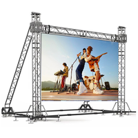 Écran LED à enroulement P2.6 avec système électrique pour affichage publicitaire en extérieur lors de festivals et bars