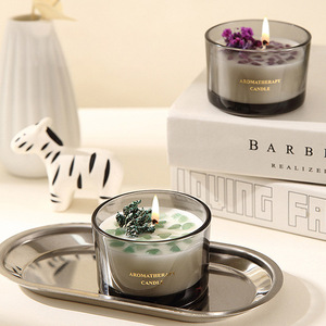 Fabrication OEM/ODM pour bougies parfumées de luxe, diffuseurs de parfum en cire de soja et huiles essentielles, avec pierres précieuses artistiques personnalisées - Product Image 2