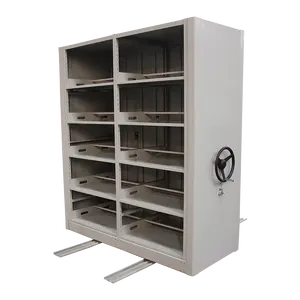 最畅销的手动可移动文件柜钢制储物柜紧凑型货架移动