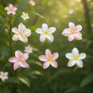 Angelina Frangipani <b>Rhinestone</b> Claw <b>Clip</b> 8Cm <b>Hair</b> Accessory For Women Daily Use Sweet Style Plastic Flower <b>Hair</b> <b>Clips</b> - Product Image 2