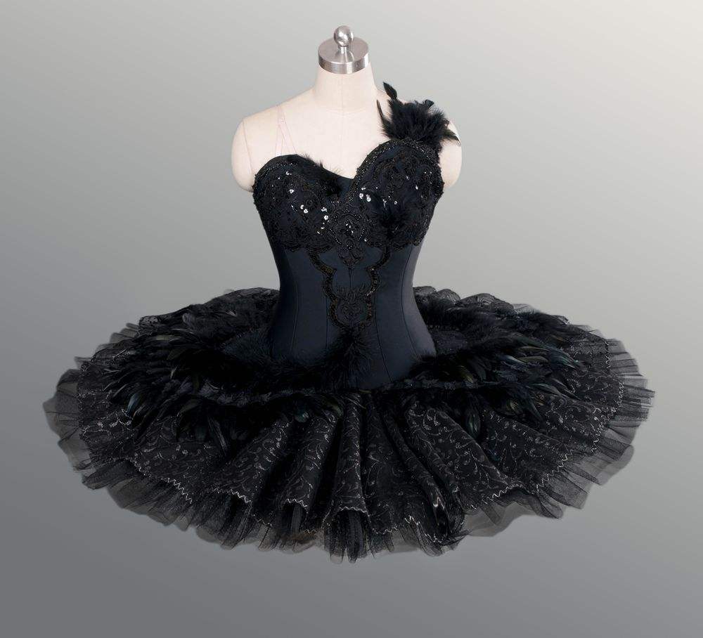 Costume Black Tulle Dance Skirt Black Dance Tutus Elegant
