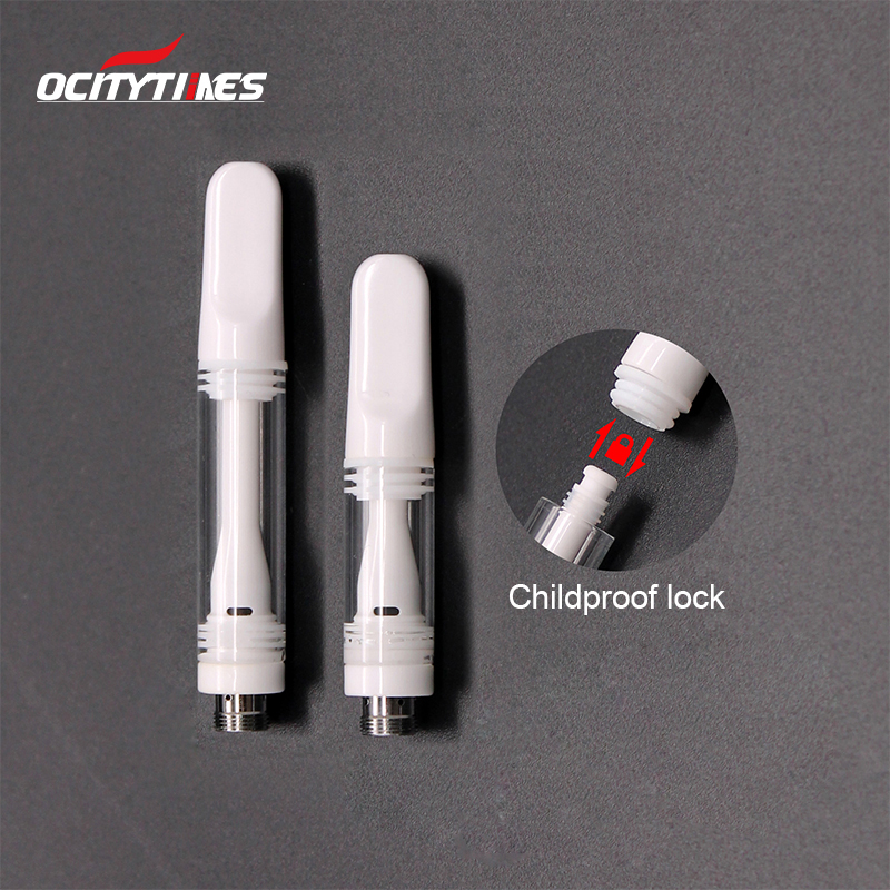 Ocitytimes 2021 trending 510 thread cbd atomizer 0.5ml 1ml cbd oil cartridge lead free