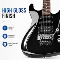 Gitar Elektrik OEM 39 Inch HSS Pickup Tremolo Bridge untuk Pemula