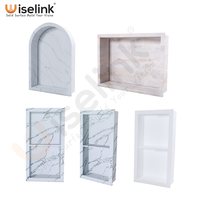 Panneaux muraux de salle de bain de conception minimaliste de feuille de Surface solide en marbre de haute qualité pour l'utilisation de divertissement d'entourage de douche d'hôtel/maison