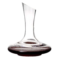 Carafe à vin élégante en cristal sans plomb à bec oblique sans poignée, carafe à ventre rond