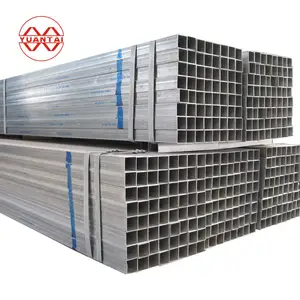 20x40mm 50x50mm 50x100mm Pipe Price Erw Square Tubes Square Gi Hollow Section Pre Galvanized Square Rectangular Steel Welded ERW