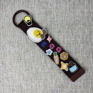 Lanière de mode écologique DIY avec patch brodé personnalisé, étiquette nominative thermocollante, sangle de voyage en toile pour valise unie - Product Image 6