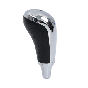 Pommeau de levier de vitesse en cuir chromé pour transmission automatique, filetage 8 mm, compatible Toyota Lexus, design ergonomique - Product Image 1