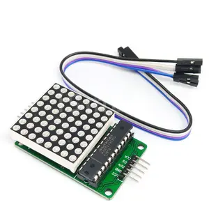 MAX7219 modul matriks titik, KIT modul pengontrol mikro Kit DIY tampilan LED MCU