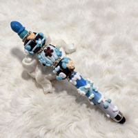 Маркер-стилус Moe-bead DIY с ручной росписью и изысканными пластиковыми бусинами – милый и очаровательный инструмент для пометок документов для студентов