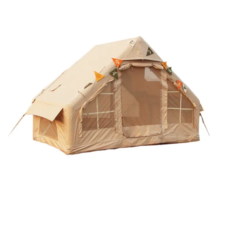 Пользовательские китайские водонепроницаемые палатки для продажи сверхмощная глэмпинг сафари купол взорвать воздушную трубку панда надувная палатка кемпинг открытый